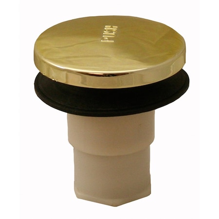 Jones Stephens 3/8in. Polished Brass Replacement Cartridge for Toe Touch Tub Drains P35058